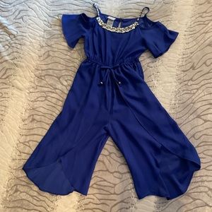 Girls Formal Cropped Jumpsuit